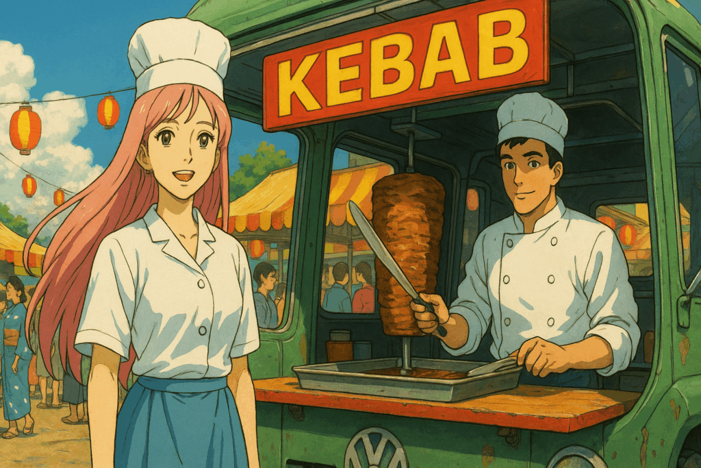 大人に成長した高校生カップルはキッチンカーで開業した